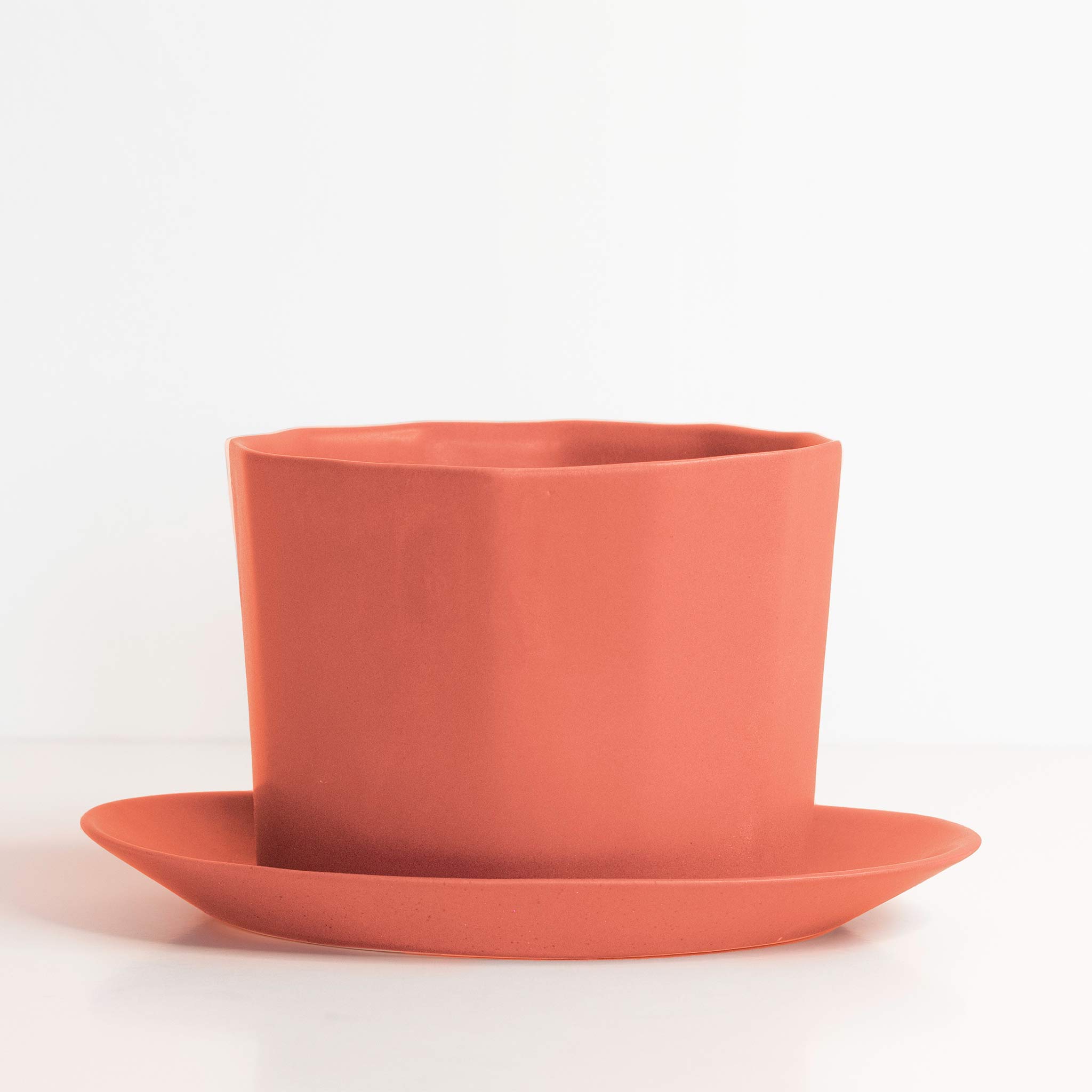Geometric Oval Handmade Porcelain Planter - Che Cose Belle