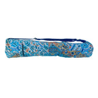 Geometric Print Yoga Mat Bag - Blue Peach - Che Cose Belle