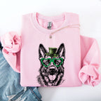 German Shepherd, Adorable Dog, St Patrick's Day, Lucky, Irish Sweatshirt - Che Cose Belle