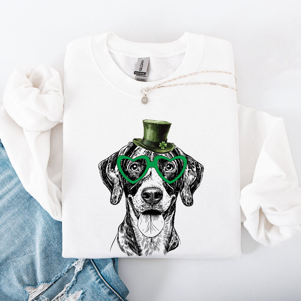 German Shorthaired, Adorable Dog, St Patrick's Day, Lucky, Irish Sweatshirt - Che Cose Belle
