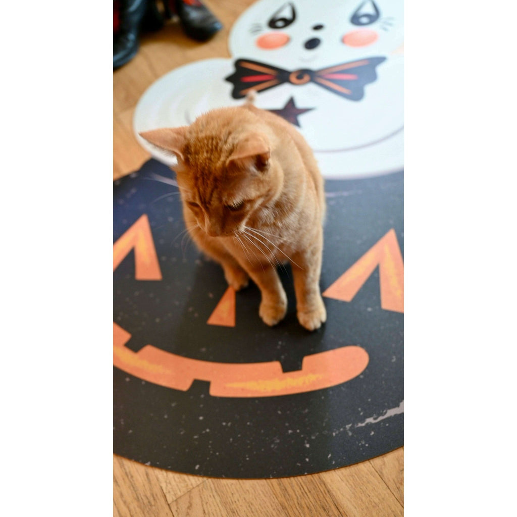 Ghostie in Caudron 56" Die Cut Vinyl Halloween Floor Decor by Johanna Parker - Che Cose Belle