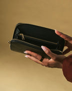Giada (black) - Italian women's crossbody phone wallet with shoulder strap - Che Cose Belle