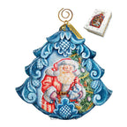 Gift Giving Pleasure Sculpted Hand-Painted Christmas Ornament by G. DeBrekht - Christmas Santa Snowman Décor - 610271 - Che Cose Belle