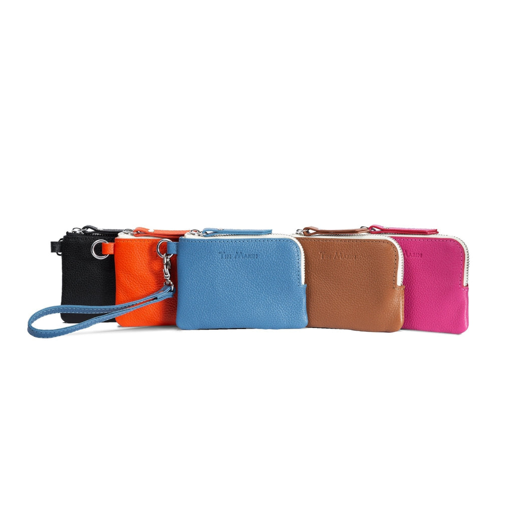Gina Leather Top Zip Wallet - Che Cose Belle