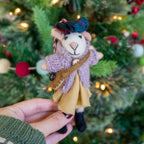 Ginny and Chris Boho Mouse Eco Ornaments - Set of 2 - Che Cose Belle