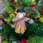 Ginny and Chris Boho Mouse Eco Ornaments - Set of 2 - Che Cose Belle