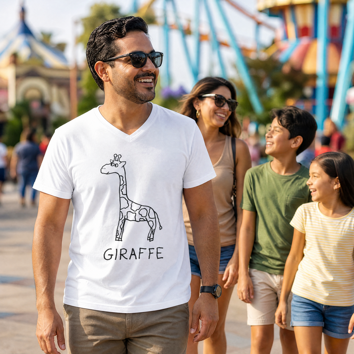 Giraffe - V-neck Tee - Che Cose Belle