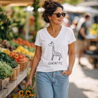 Giraffe - V-neck Tee - Che Cose Belle