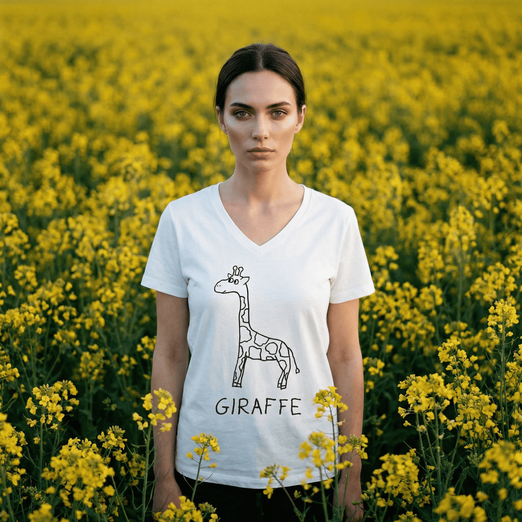 Giraffe - V-neck Tee - Che Cose Belle