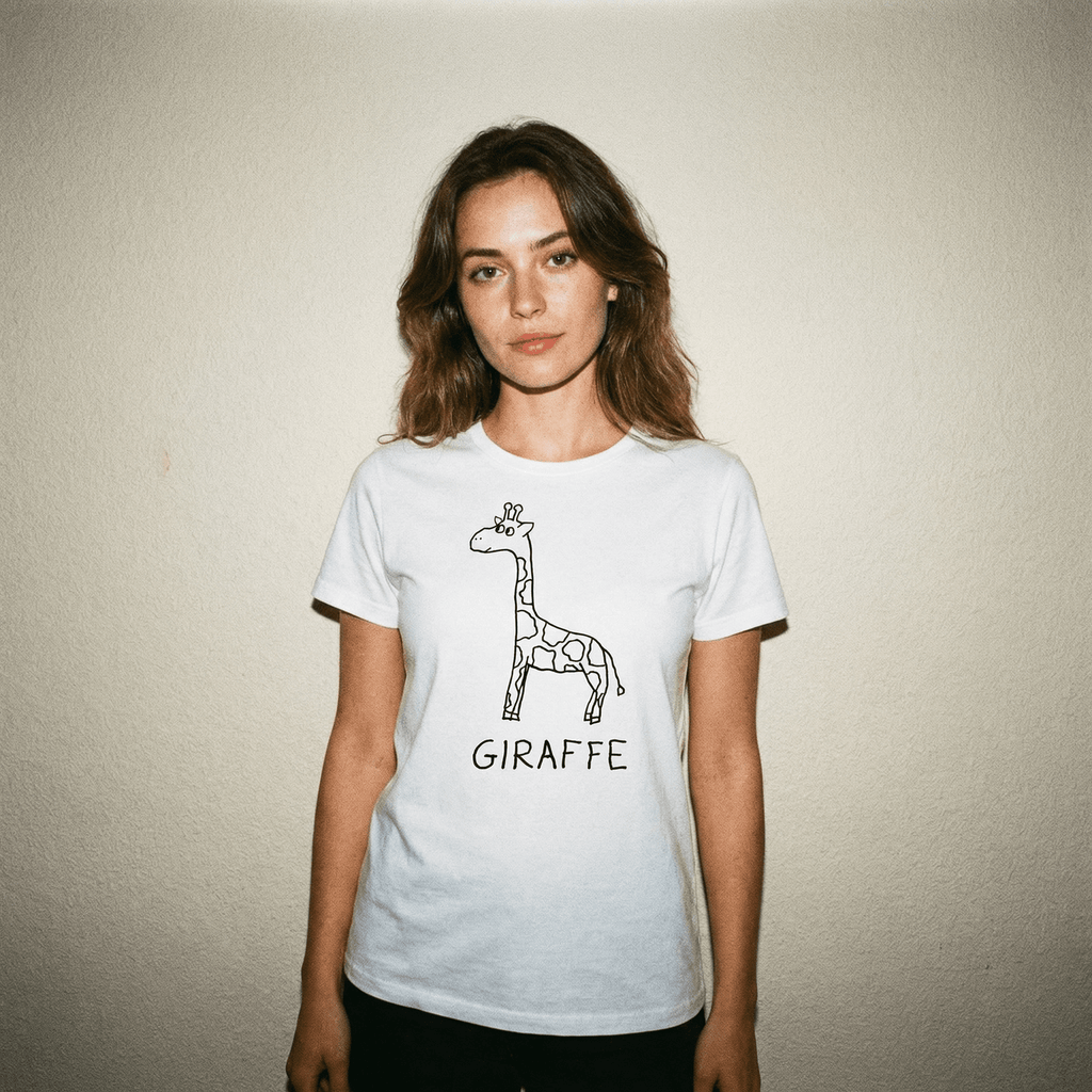 Giraffe - Womens Fitted Tee - Che Cose Belle