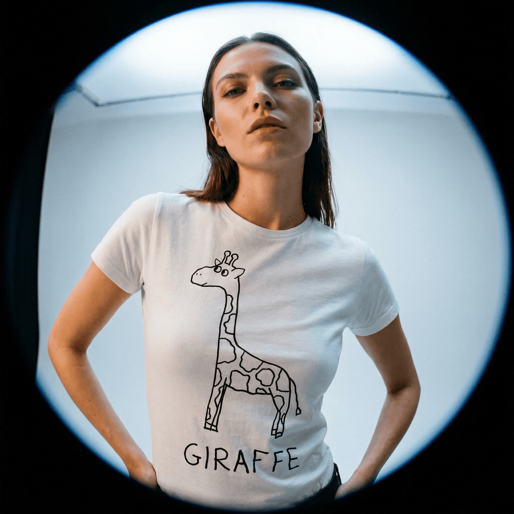 Giraffe - Womens Fitted Tee - Che Cose Belle