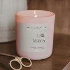 Girl Mama Soy Candle - Pink Matte Jar - 15 oz - Che Cose Belle