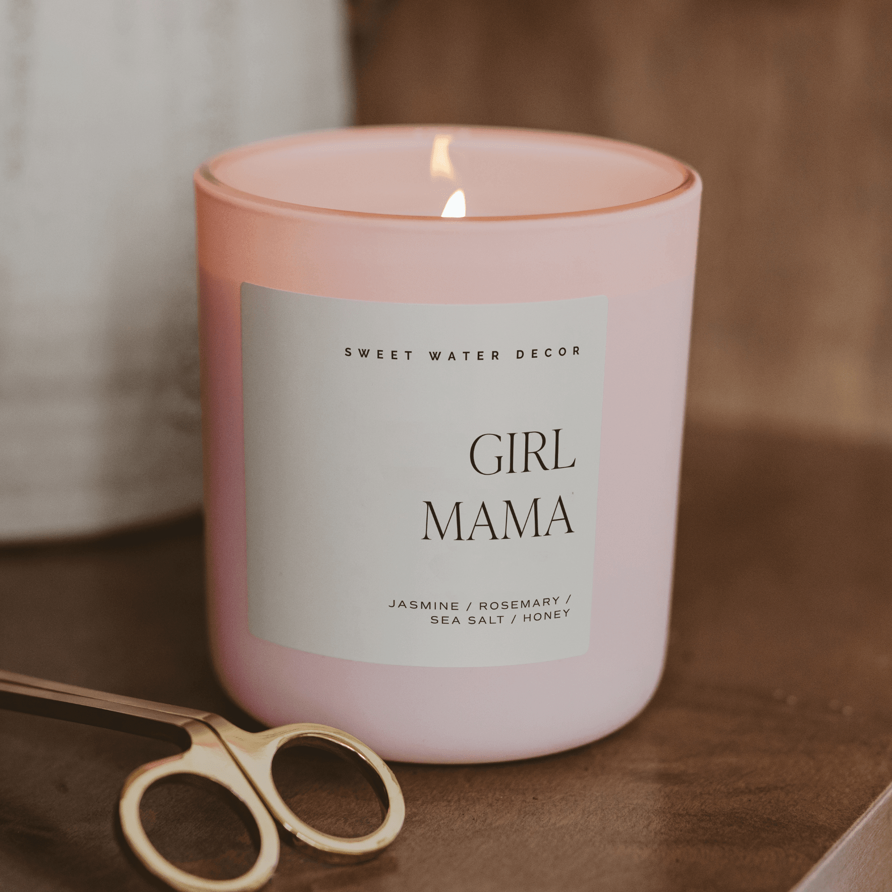 Girl Mama Soy Candle - Pink Matte Jar - 15 oz - Che Cose Belle