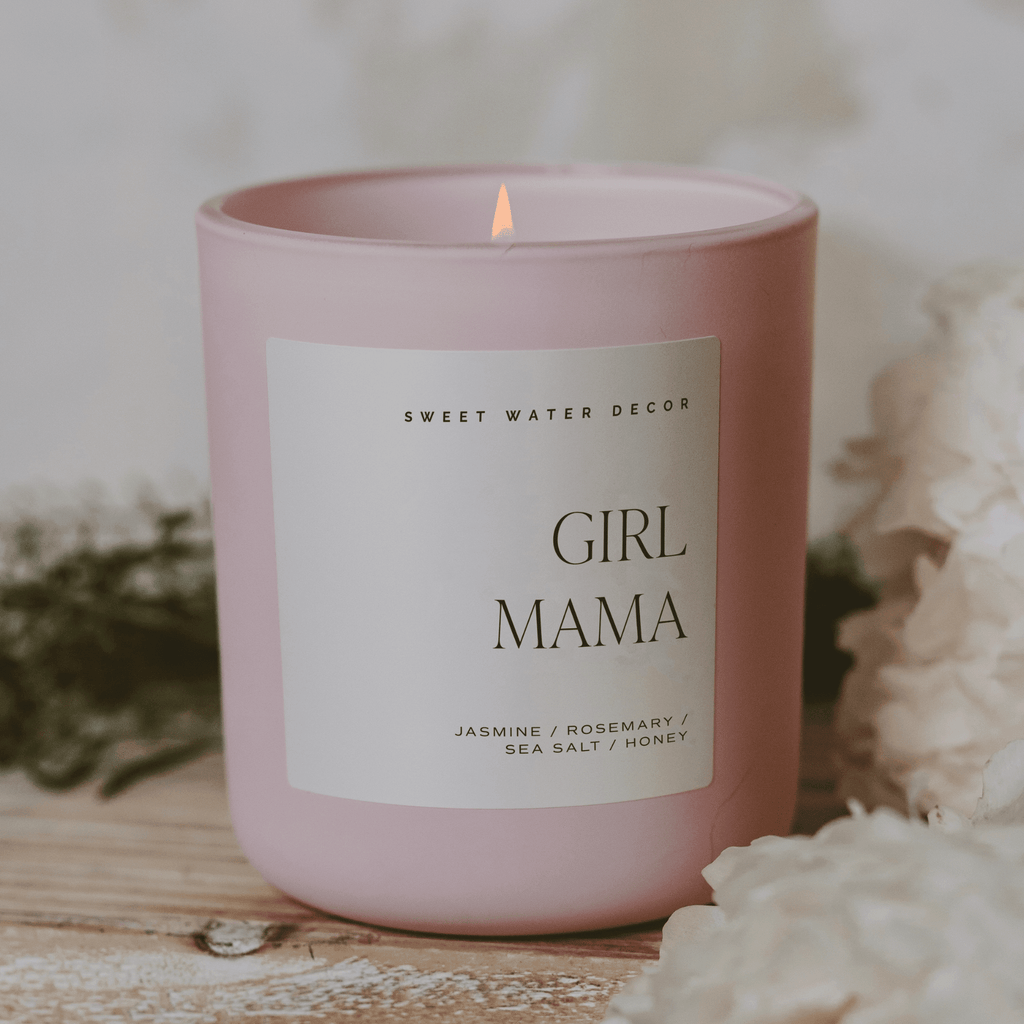 Girl Mama Soy Candle - Pink Matte Jar - 15 oz - Che Cose Belle