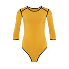 GIRL Two tone Eco bodysuit in Canary Yellow - Che Cose Belle