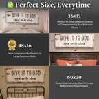 Give It to God and Go to Sleep – Rustic Christian Wall Art for Peaceful Nights - Che Cose Belle