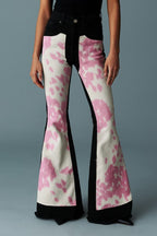 GJG Denim Rodeo Bell Bottom - Black Pink - Che Cose Belle
