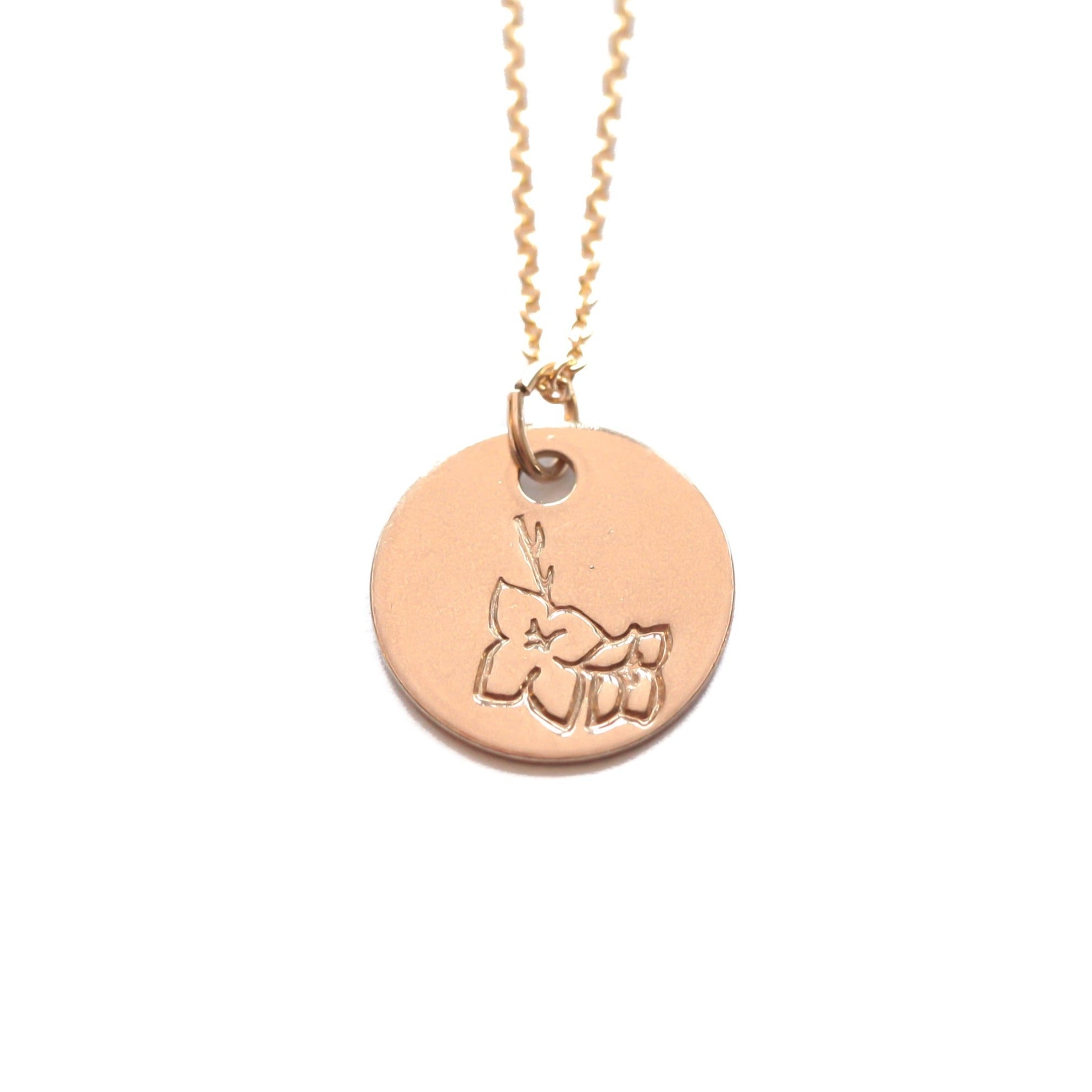 Gladiolus Birth Flower Necklace for August - Che Cose Belle