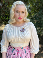 Glamour in a Bottle Brooch -PEACH by Asia Ellington x Lipstick & Chrome - Che Cose Belle
