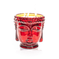 24K Gold Ruby Red Glass Buddha Royale Candle