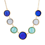 Glass Multi - Coin Motif Necklace - Che Cose Belle