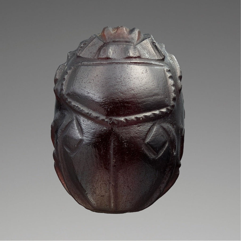 Glass Scarab Pendant Necklace - Che Cose Belle