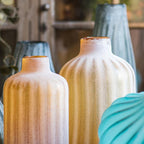 Glass Vase Hand Blown Frosted Art Glass - Che Cose Belle