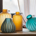 Glass Vase Hand Blown Frosted Art Glass - Che Cose Belle