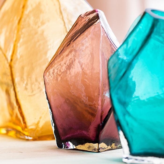 Glass Vase Hand Blown Glass Vase in Various Colors - Che Cose Belle
