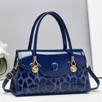 Glossy Leopard Print Patent-Look Crossbody Bag – Urban Shoulder Bag | 6 Colors - Che Cose Belle