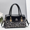 Glossy Leopard Print Patent-Look Crossbody Bag – Urban Shoulder Bag | 6 Colors - Che Cose Belle