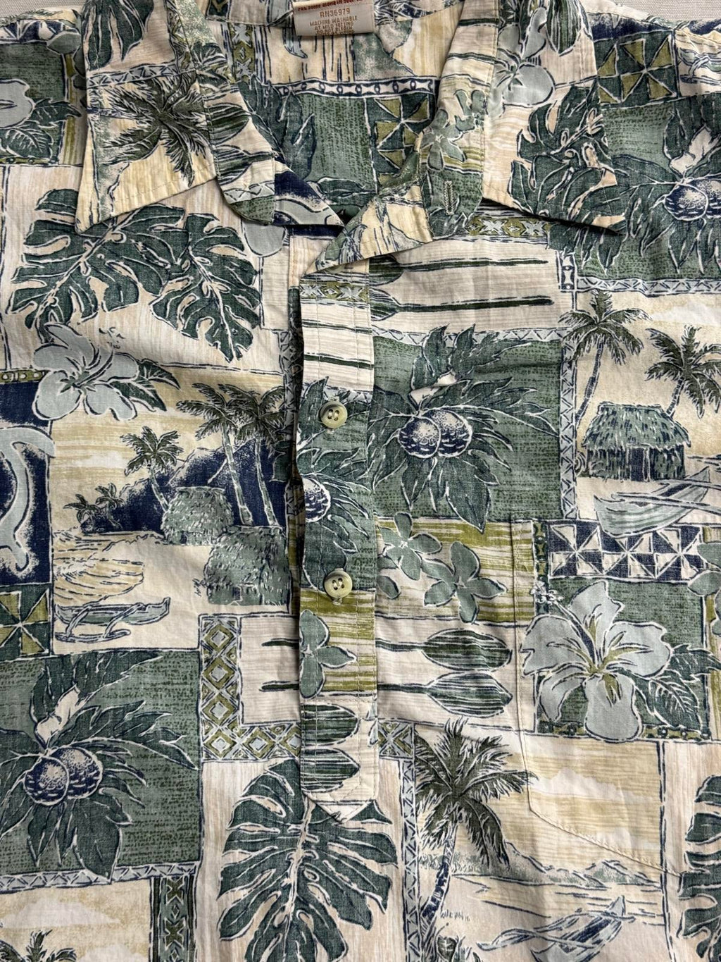 Go Barefoot Mens Hawaiian Panel Shirt - Made in Hawaii Shirt - Che Cose Belle