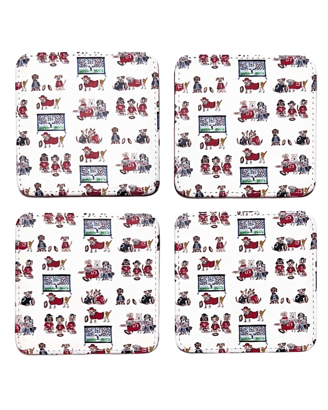 Go Dawgs Coasters, Set of 4 - Che Cose Belle