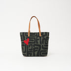 Go To Tote - Safari Kuba with Red Beaded Heart - Che Cose Belle