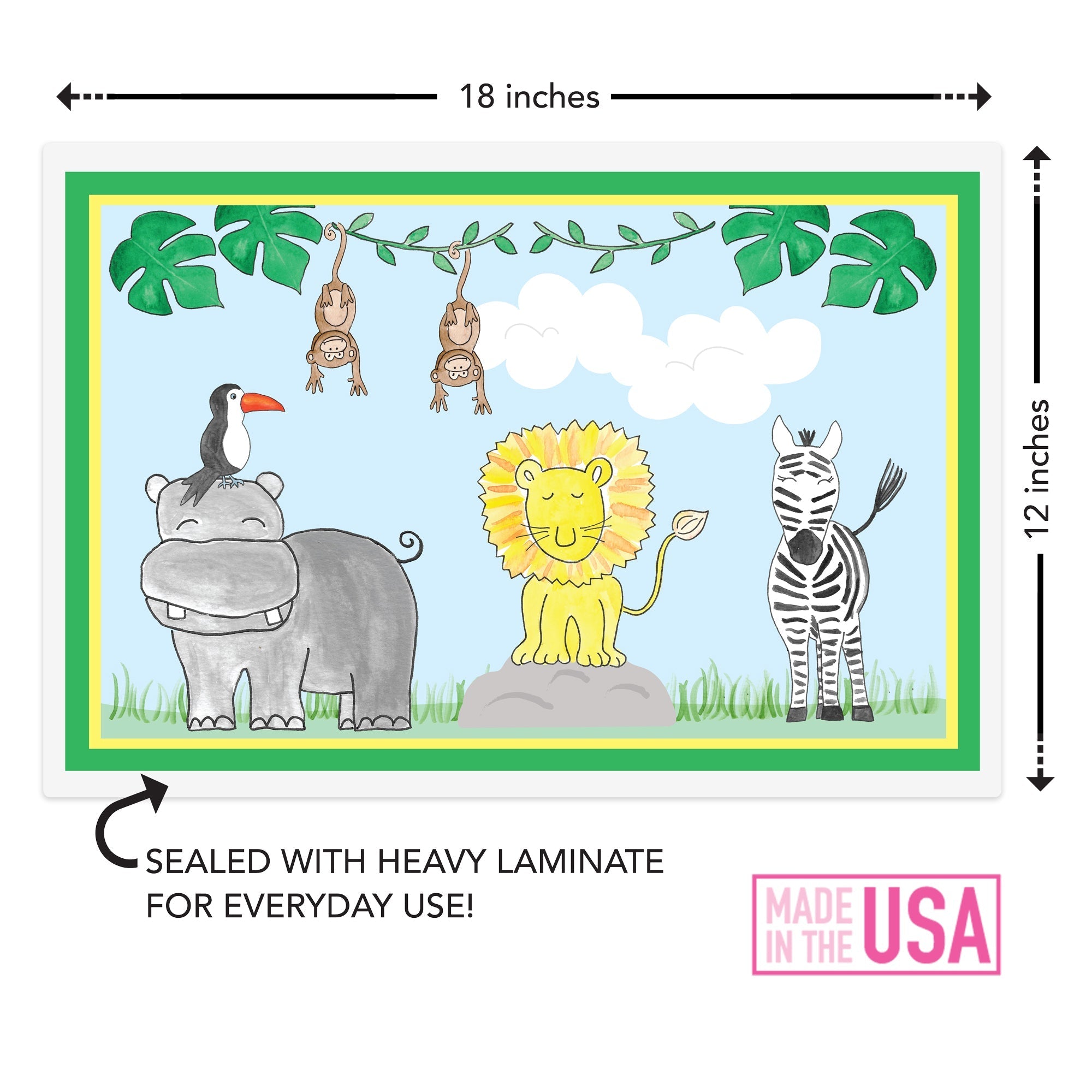Going on Safari Kids Placemat - Che Cose Belle