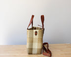 Gold & Beige Handwoven Purse by MexiMexi - Che Cose Belle