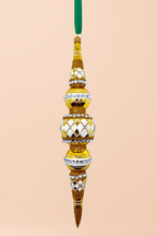 Gold Diamond Icicle Glass Ornament - Che Cose Belle