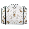 Gold Fleur-De-Lis Fireplace Screen - Che Cose Belle