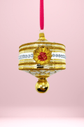 Gold Harlequin Lantern Glass Ornament - Che Cose Belle