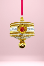 Gold Harlequin Lantern Glass Ornament - Che Cose Belle
