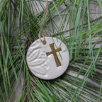 Gold Leaf Cross Ornament - Che Cose Belle