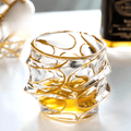 Gold Line Storm Japanese Crystal Whisky Glass - Che Cose Belle