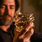 Gold Line Storm Japanese Crystal Whisky Glass - Che Cose Belle