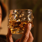 Gold Line Storm Japanese Crystal Whisky Glass - Che Cose Belle