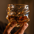 Gold Line Storm Japanese Crystal Whisky Glass - Che Cose Belle