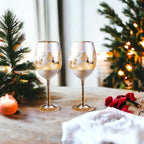 Gold & Silver Deer Wine Glasses - Che Cose Belle