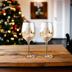 Gold & Silver Deer Wine Glasses - Che Cose Belle