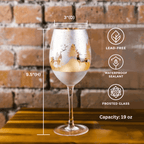 Gold & Silver Deer Wine Glasses - Che Cose Belle