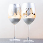 Gold & Silver Deer Wine Glasses - Che Cose Belle
