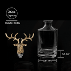 Gold Stag Deer Decanter - Che Cose Belle